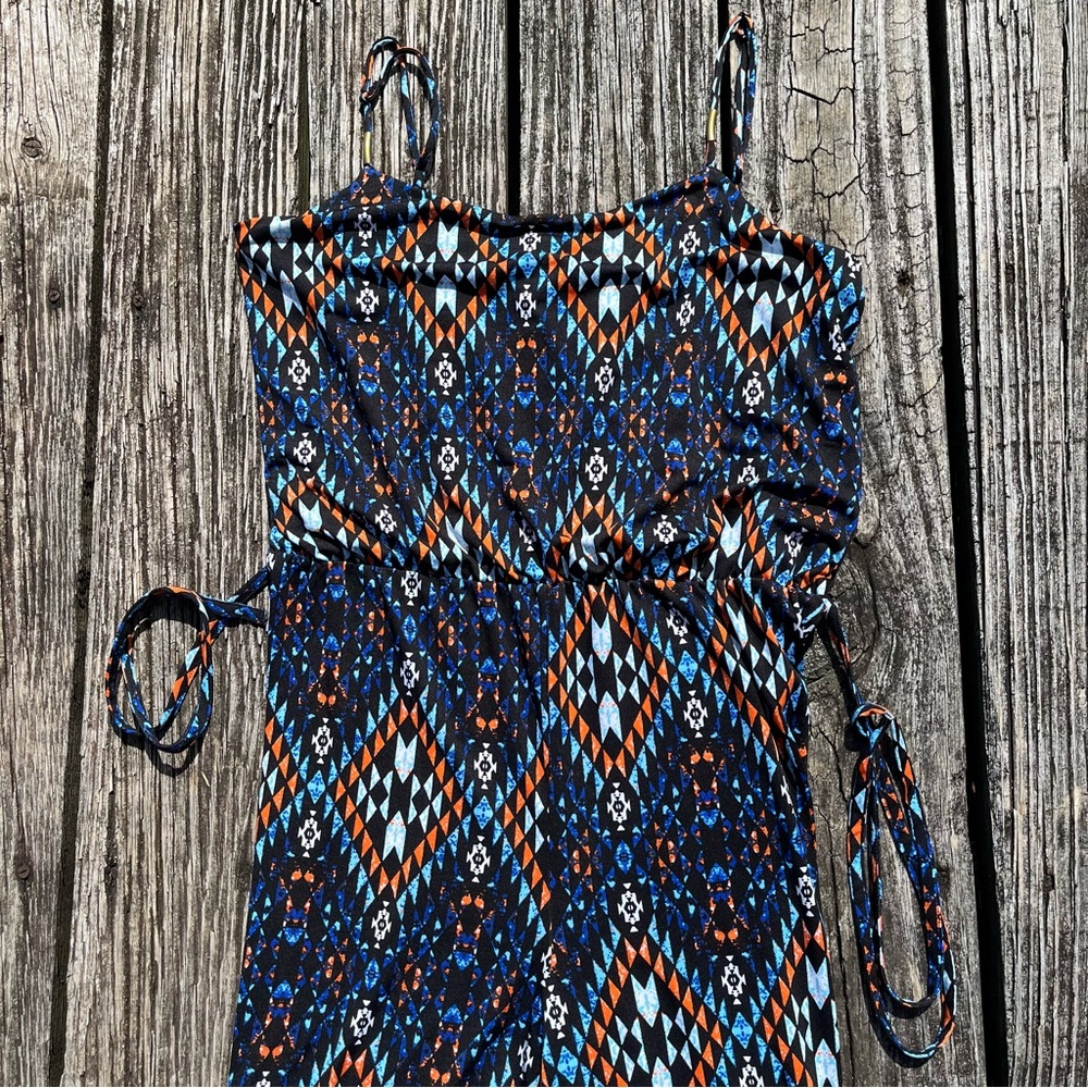 Aztec Pattern Jumpsuit Romper - Picture 3 of 7